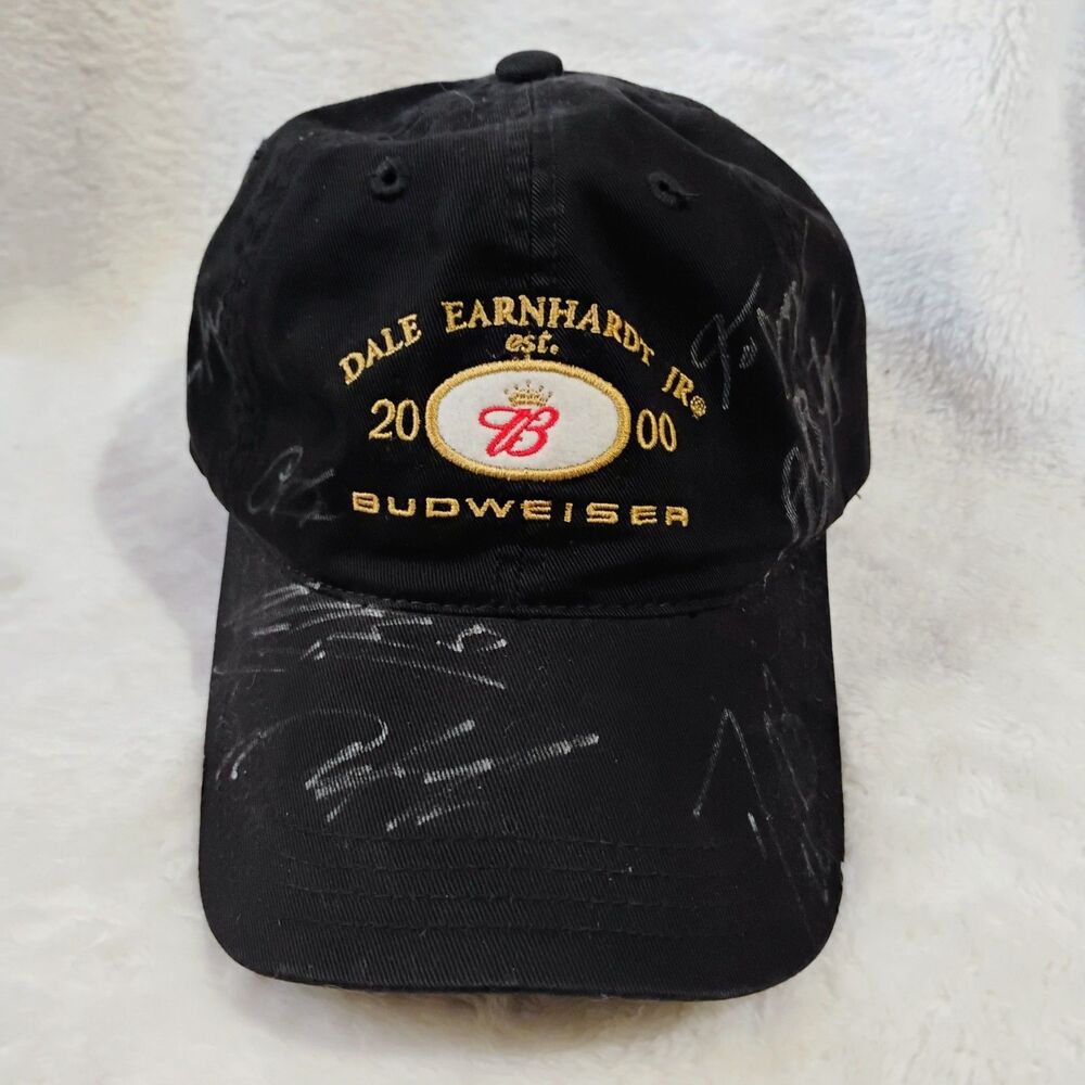 NASCAR 2000 Vintage Budweiser Dale Earnhardt Jr #8 Chase Hat With Signatures
